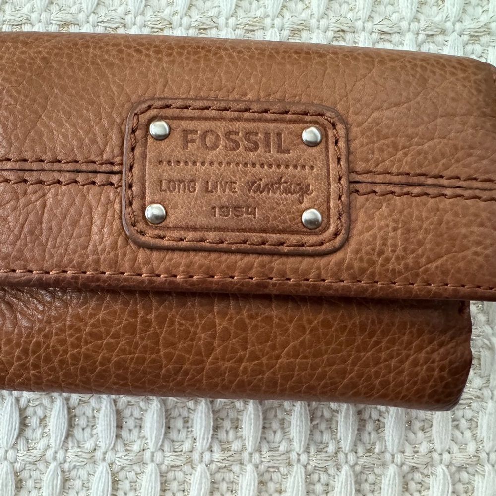 Ladies Fossil Brown Leather Wallet